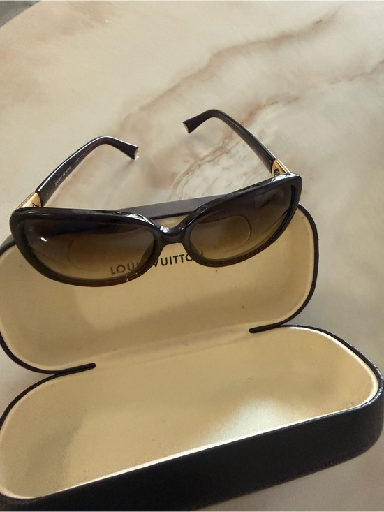 Louis Vuitton Dark Brown and Gold Women\'s Sunglasses - Signature Luxe Accents main image 4